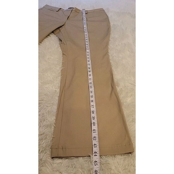 The Outfitters Lands End Womens Pants 16 Khaki Tan NWOT Chino Cotton PolySpandex - Picture 6 of 10